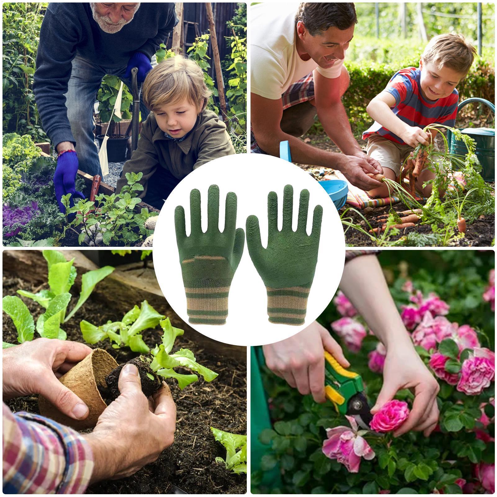 1Pair of Gardening Gloves Rubb - Gardening Glove Waterproof ulasan dan harga