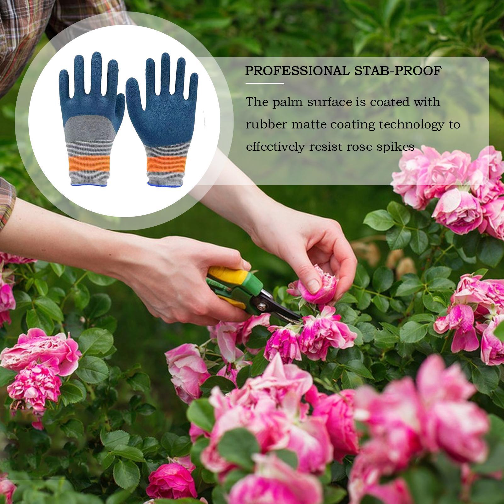 1Pair of Gardening Gloves Rubb - Gardening Glove Waterproof ulasan dan harga