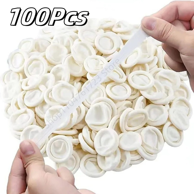 100Pcs Disposable Finger Cover - Latex Disposable Glove ulasan dan harga