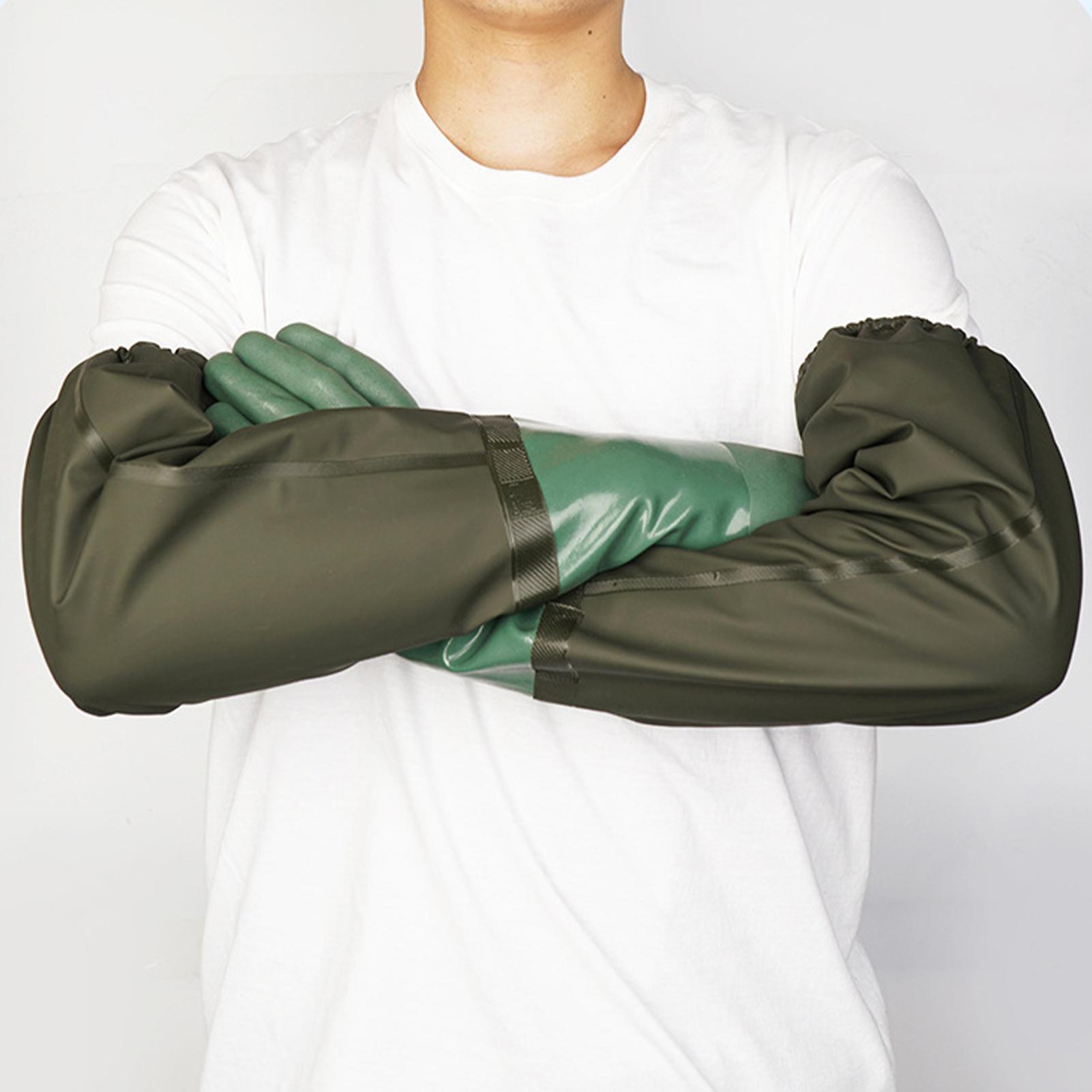 Waterproof Rubber Gloves Long  - Rubber Glove Cleaning ulasan dan harga