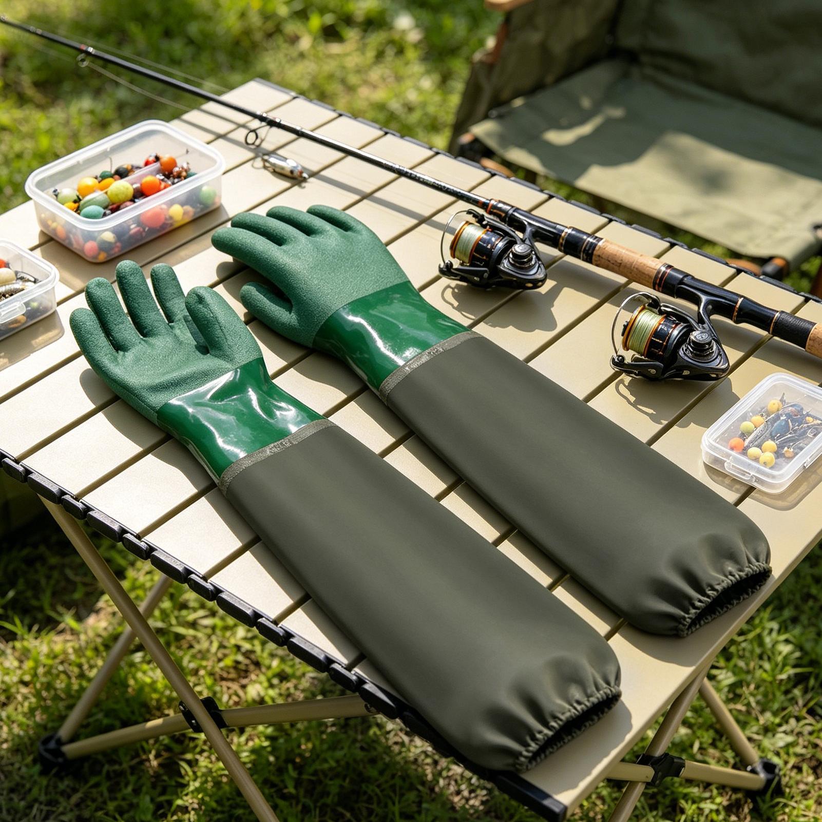 Waterproof Rubber Gloves Long  - Rubber Glove Cleaning ulasan dan harga