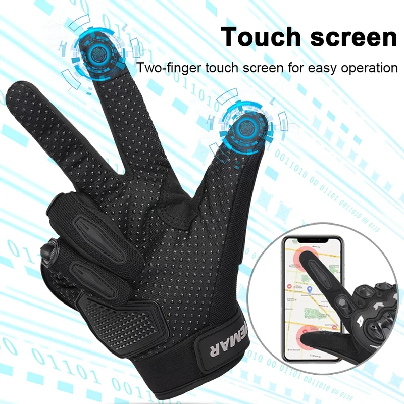 Touch Full-Finger Motorcycle R - Motorcycle Glove Knuckle ulasan dan harga