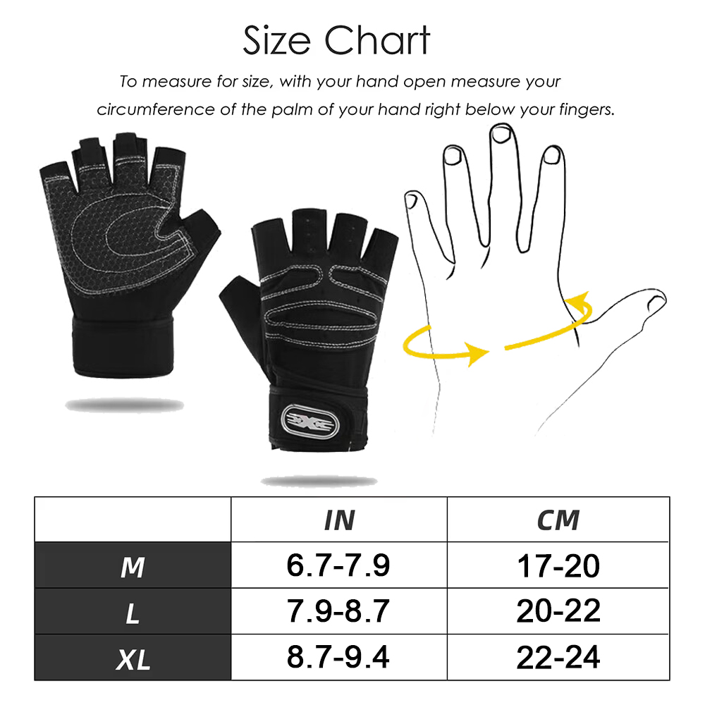 Gym Gloves Fitness Weight Lift - Workout Glove Gym ulasan dan harga