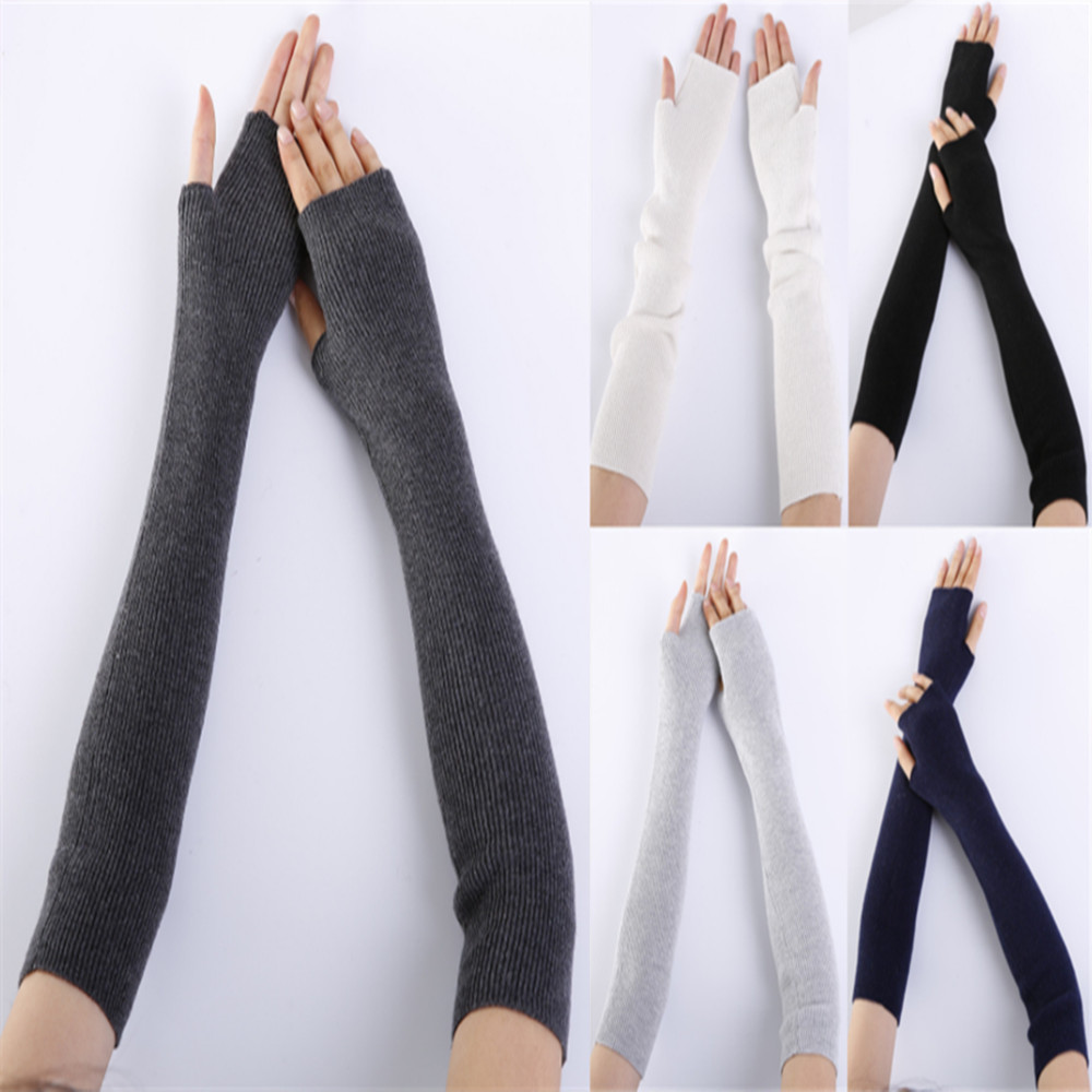 Unisex Men Ladies Fingerless G - Fingerless Glove Knit ulasan dan harga