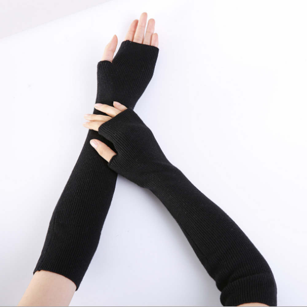 Unisex Men Ladies Fingerless G - Fingerless Glove Knit ulasan dan harga