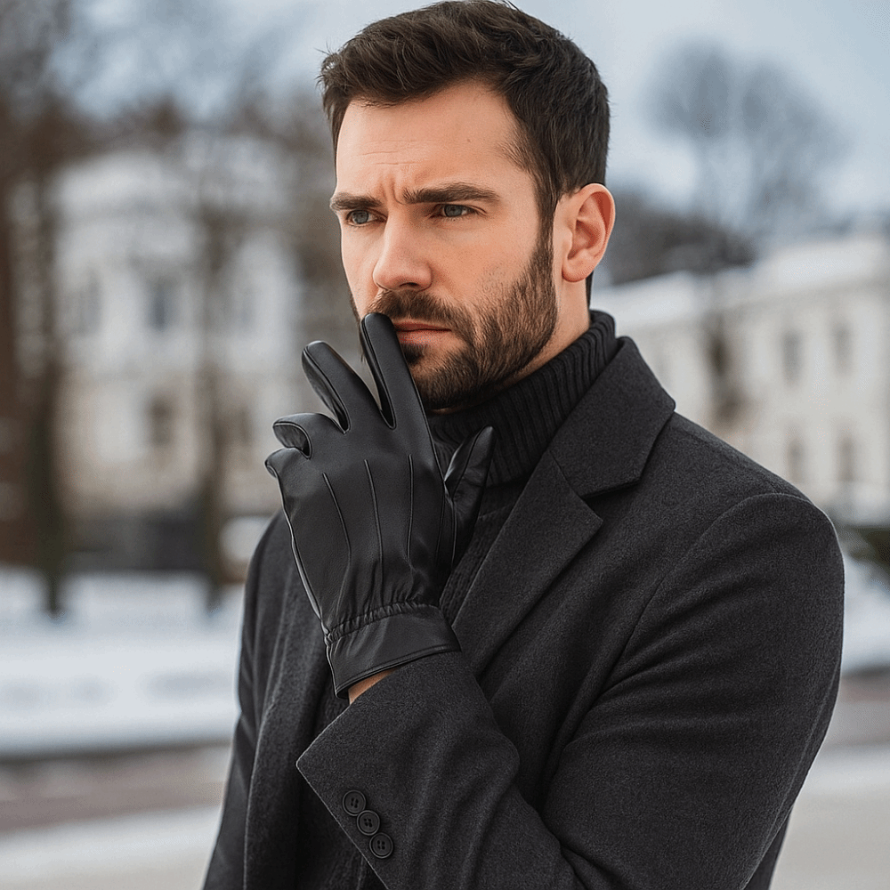 Fashion Black Driving Gloves P - Leather Driving Glove ulasan dan harga