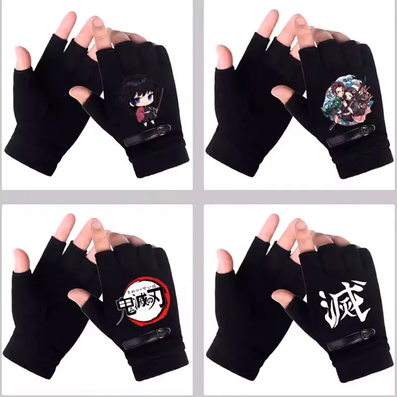 Anime Demon Slayer Student Hal - Fingerless Glove Knit ulasan dan harga