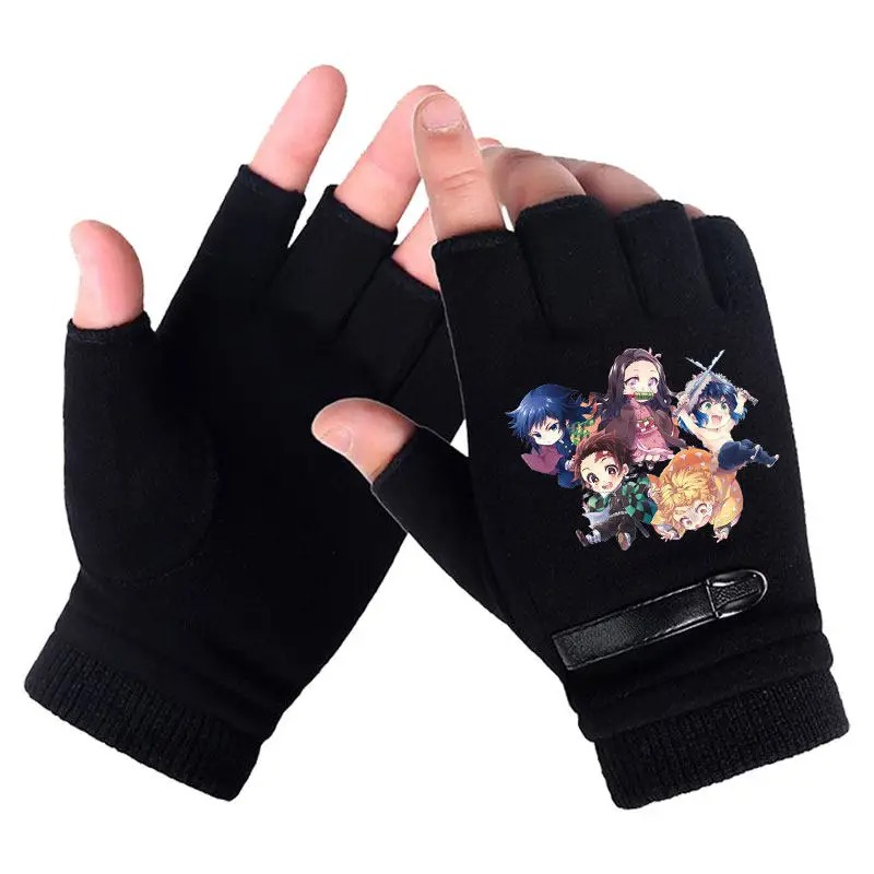 Anime Demon Slayer Student Hal - Fingerless Glove Knit ulasan dan harga