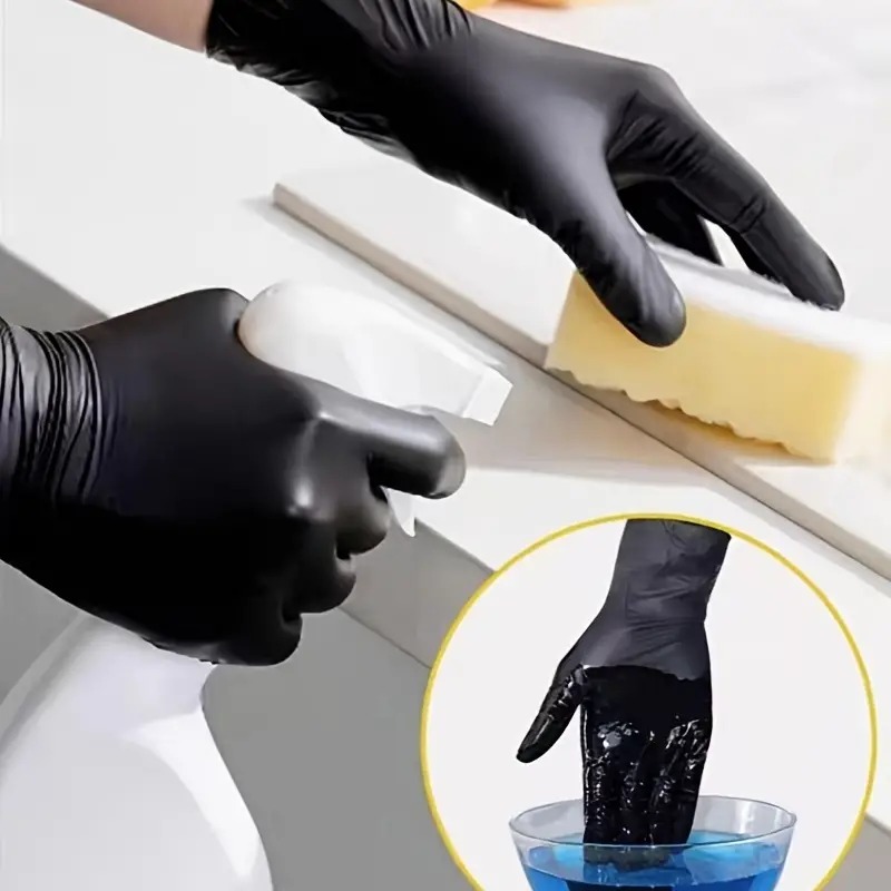 100/50/20PCS Black Nitrile Glo - Nitrile Mechanic Glove ulasan dan harga
