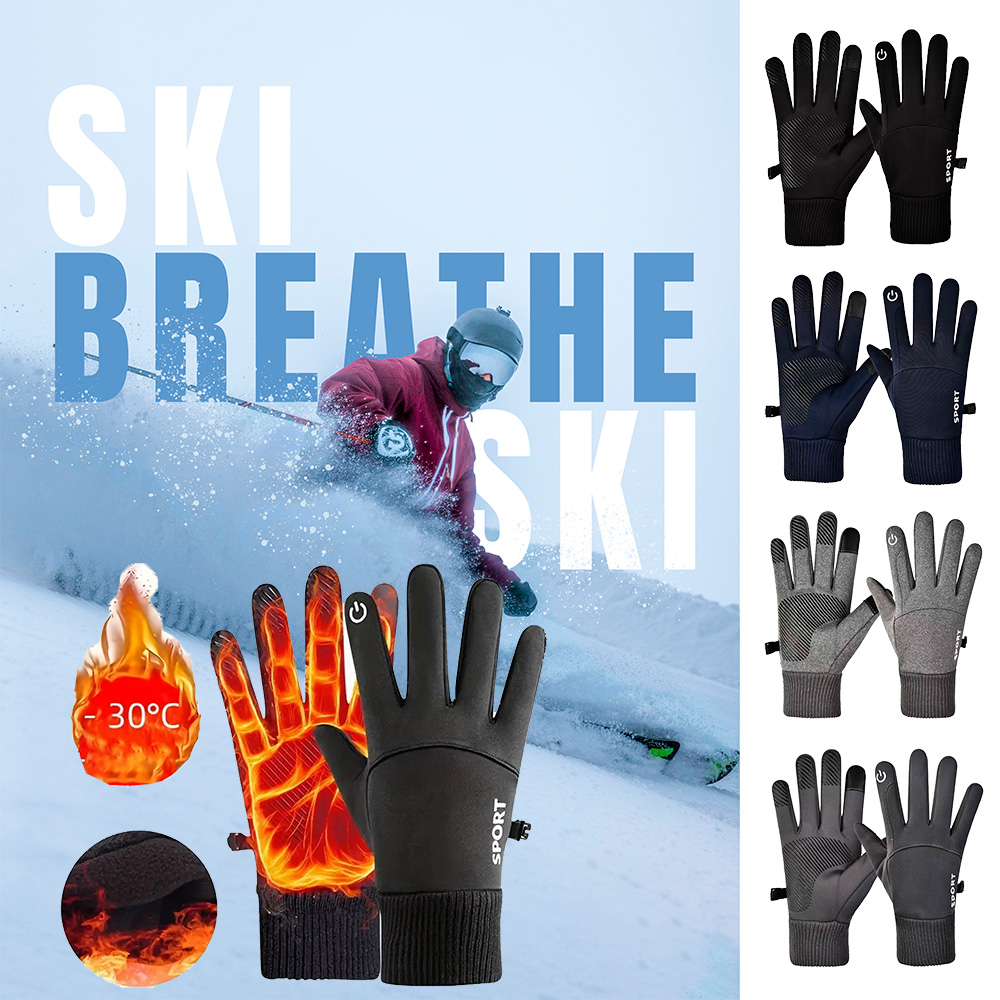 Winter Cycling Gloves Windproo - Ski Glove Waterproof ulasan dan harga
