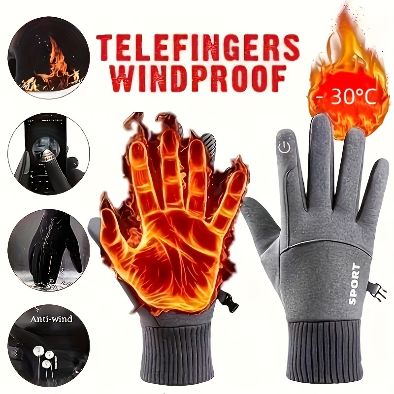 Winter Cycling Gloves Windproo - Ski Glove Waterproof ulasan dan harga