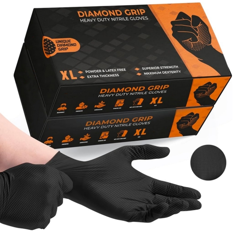 Black Heavy Duty Nitrile Dispo - Nitrile Mechanic Glove ulasan dan harga