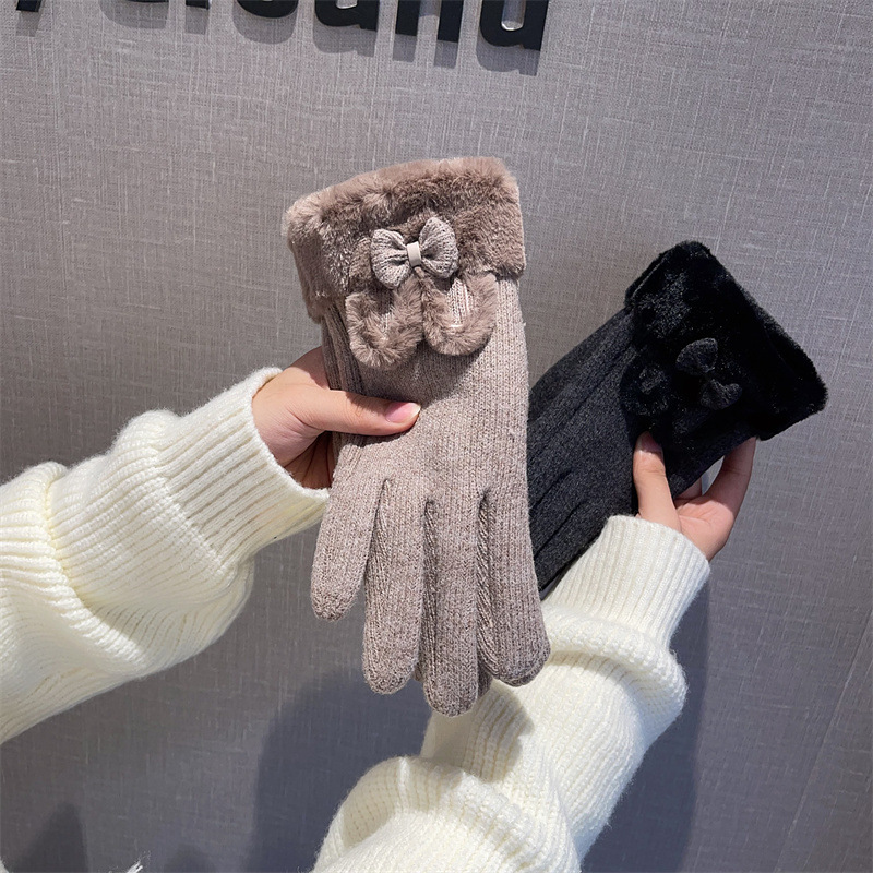 Gloves Women Wool Lined Touch  - Wool Glove Lined ulasan dan harga