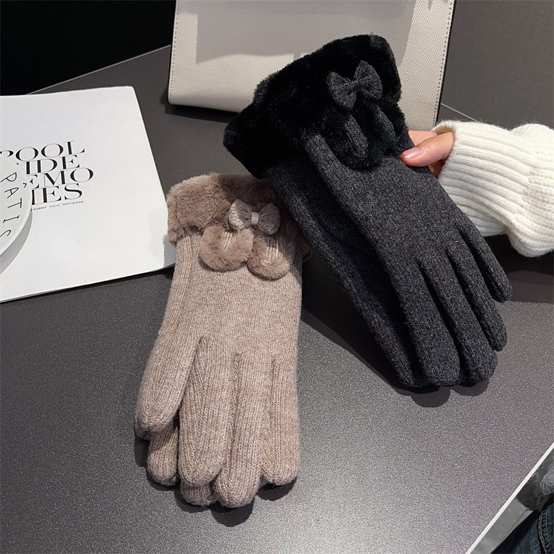 Gloves Women Wool Lined Touch  - Wool Glove Lined ulasan dan harga