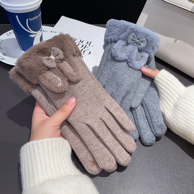 Gloves Women Wool Lined Touch  - Wool Glove Lined ulasan dan harga