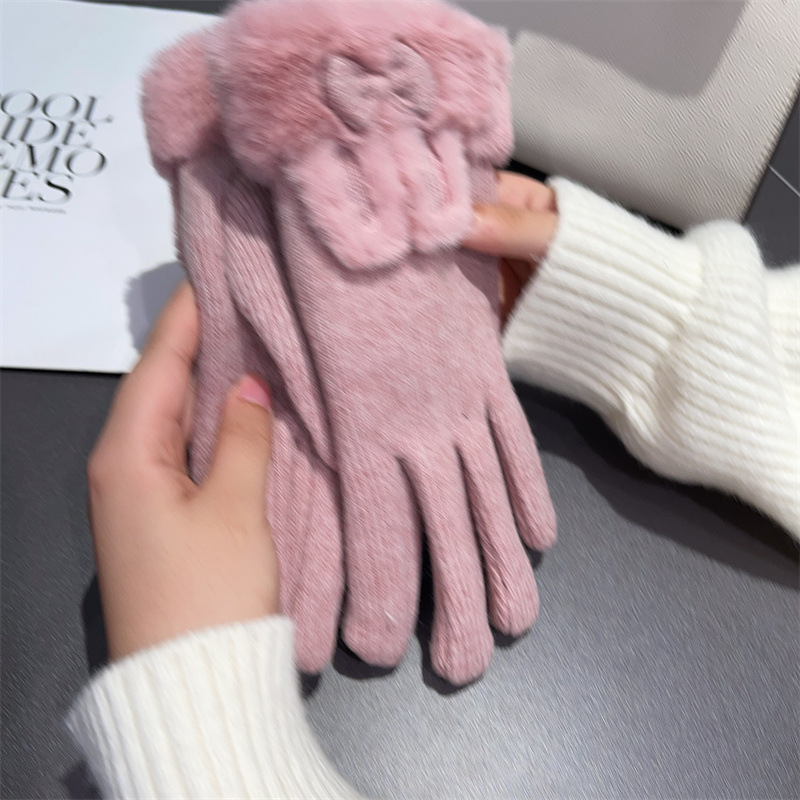 Gloves Women Wool Lined Touch  - Wool Glove Lined ulasan dan harga