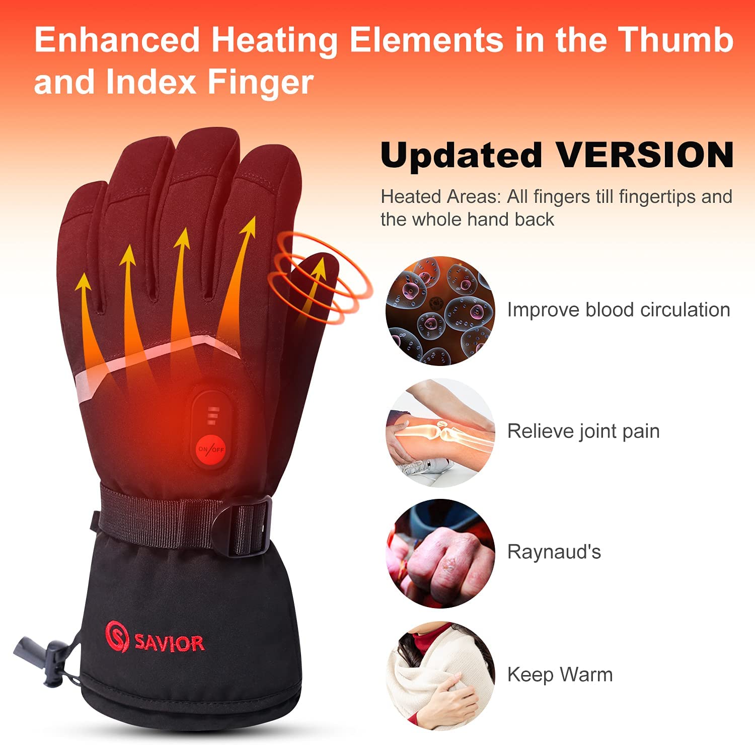 SNOW DEER Winter Heated Gloves - Heat Resistant Glove ulasan dan harga