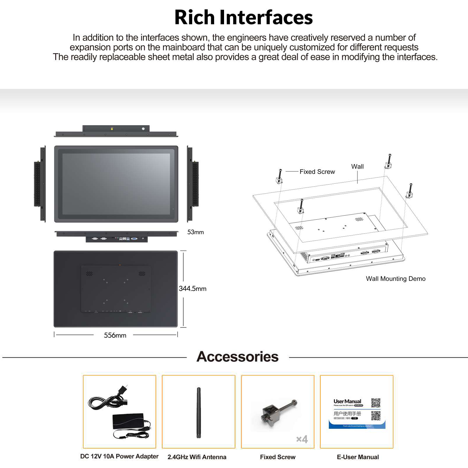 Custom IP65 Waterproof Fanless - Touchscreen Glove Capacitive ulasan dan harga