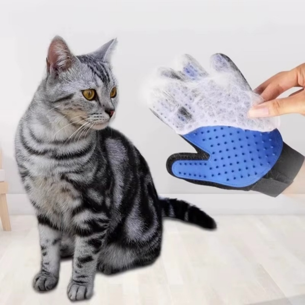 Pet Cat Dog Grooming Gloves Ca - Rubber Glove Cleaning ulasan dan harga
