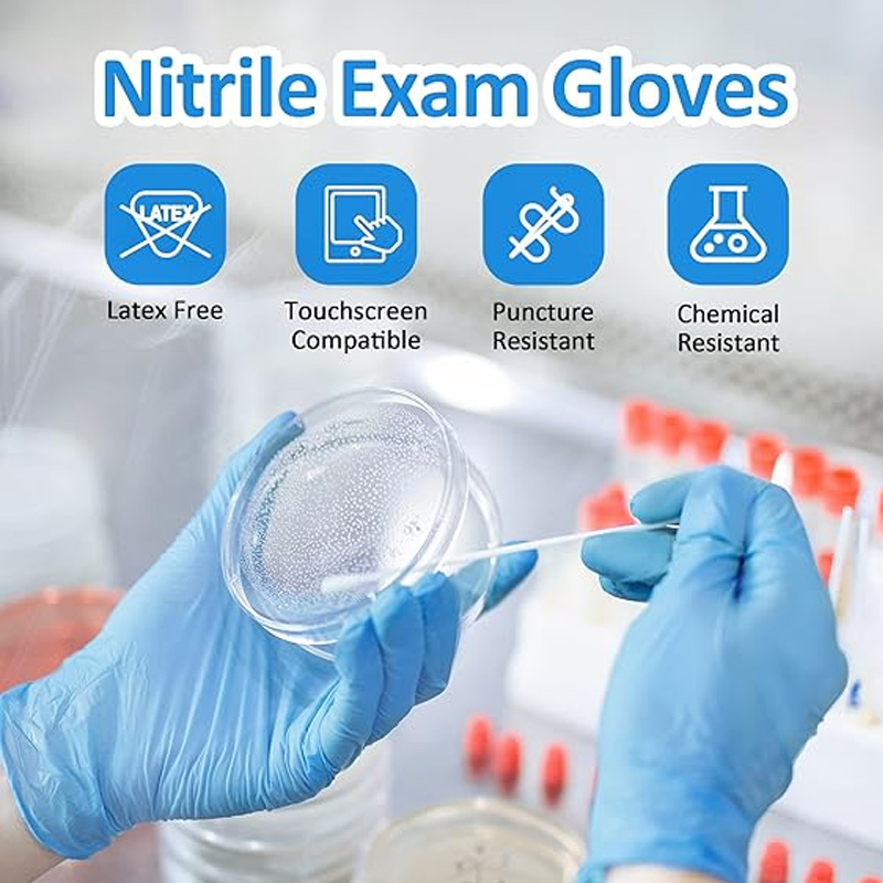 Medical Grade Blue Nitrile Glo - Exam Glove Nitrile ulasan dan harga