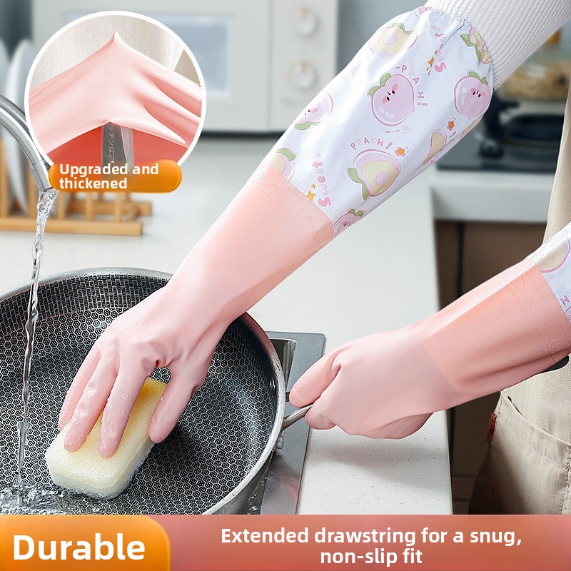 Winter Warm Waterproof Dishwas - Dish Glove Rubber ulasan dan harga