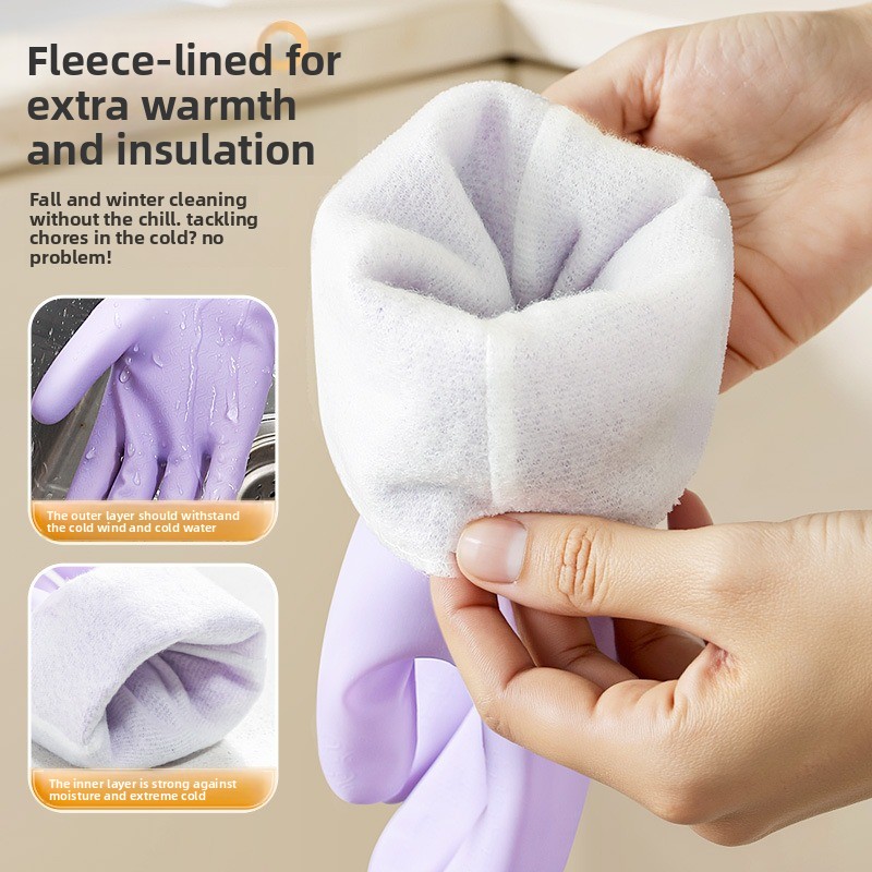 Winter Warm Waterproof Dishwas - Dish Glove Rubber ulasan dan harga