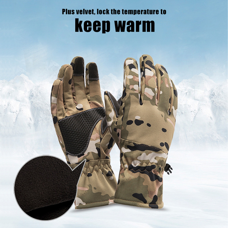 Tactics Outdoors Camouflage Hu - Ski Glove Waterproof ulasan dan harga