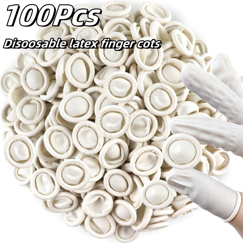 100Pcs Disposable Finger Cover - Latex Disposable Glove ulasan dan harga