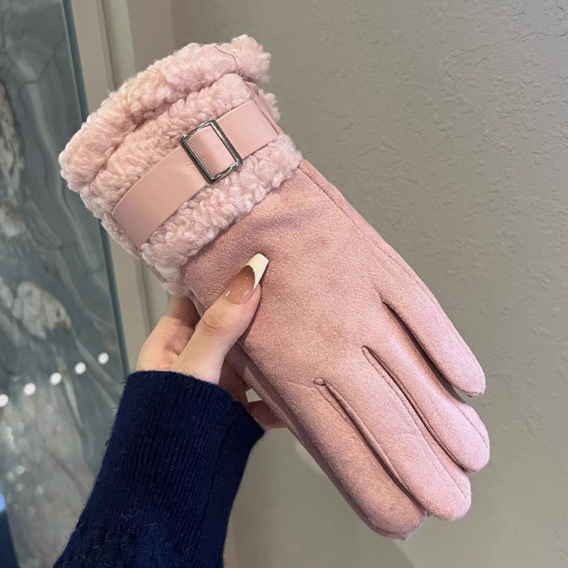 Women's Winter Gloves Thickene - Wool Glove Lined ulasan dan harga