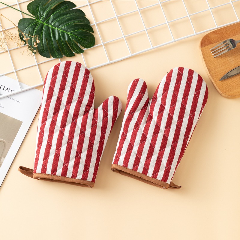 2pcs Thickened Oven Mitts Home - Oven Mitt Silicone ulasan dan harga