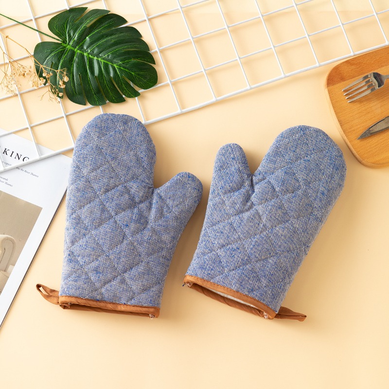 2pcs Thickened Oven Mitts Home - Oven Mitt Silicone ulasan dan harga