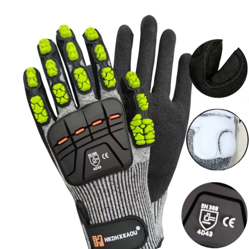 New TPR Mechanical Anti-Impact - Work Glove Impact ulasan dan harga
