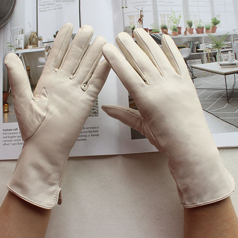 Women's Color Sheepskin Leathe - Leather Driving Glove ulasan dan harga