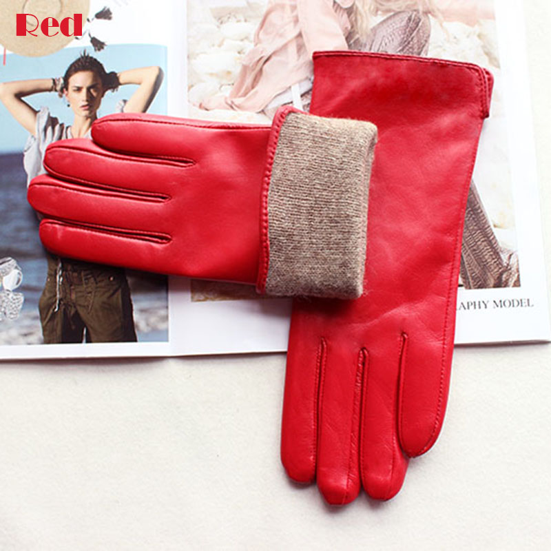 Women's Color Sheepskin Leathe - Leather Driving Glove ulasan dan harga