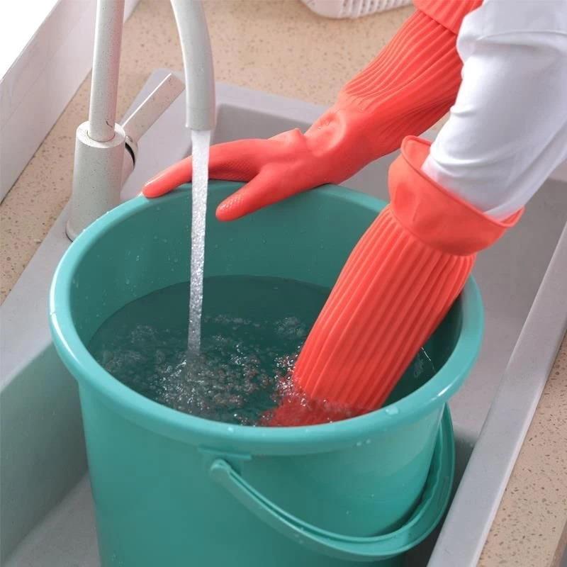 Long Reusable Rubber Dishwashi - Rubber Glove Cleaning ulasan dan harga