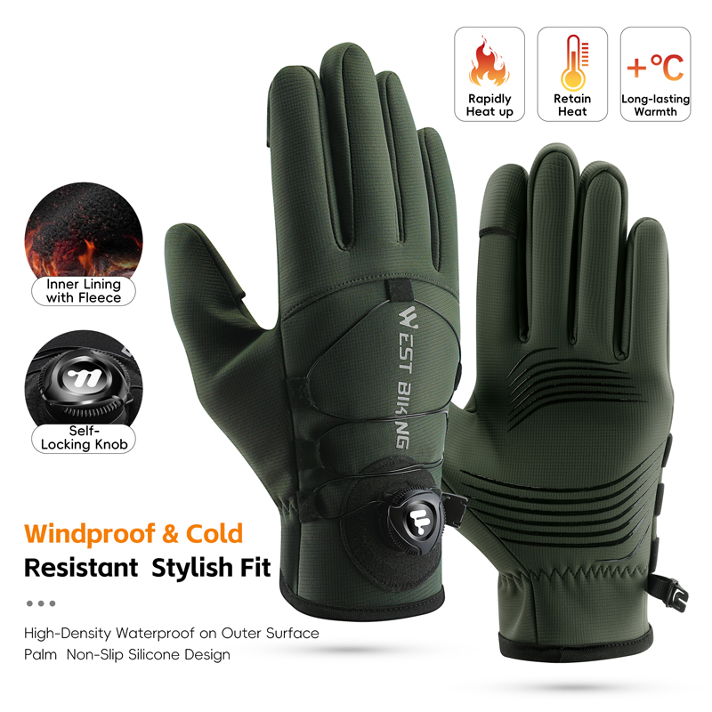 Winter Bike Gloves Magnetic Qu - Winter Glove Insulated ulasan dan harga