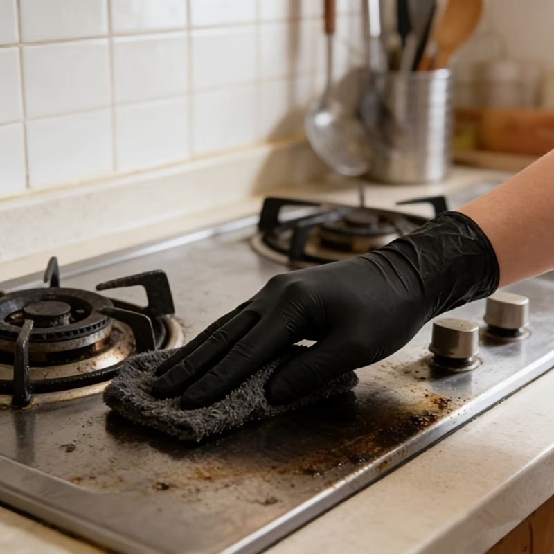 50PCS Food Grade Disposable Ni - Nitrile Mechanic Glove ulasan dan harga