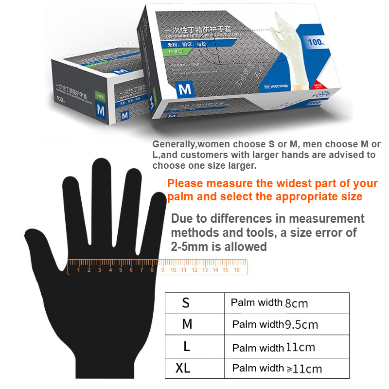 100Pcs Nitrile Disposable Glov - Exam Glove Nitrile ulasan dan harga