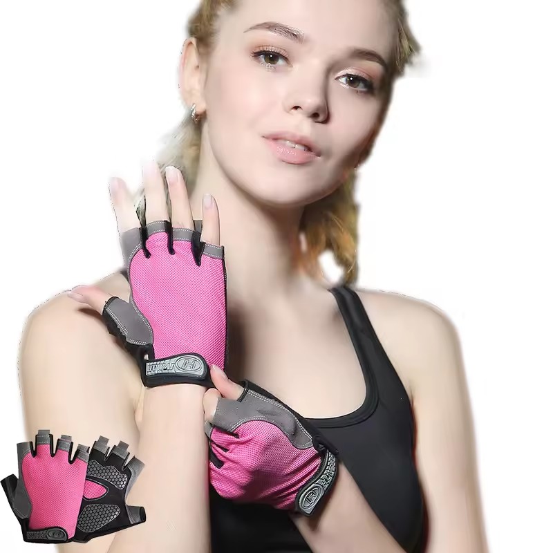 Breathable Anti-Slip Half Fing - Workout Glove Gym ulasan dan harga