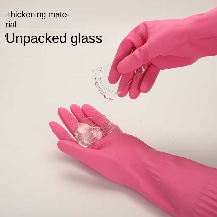38cm Extra Thick Pink Rubber D - Dish Glove Rubber ulasan dan harga