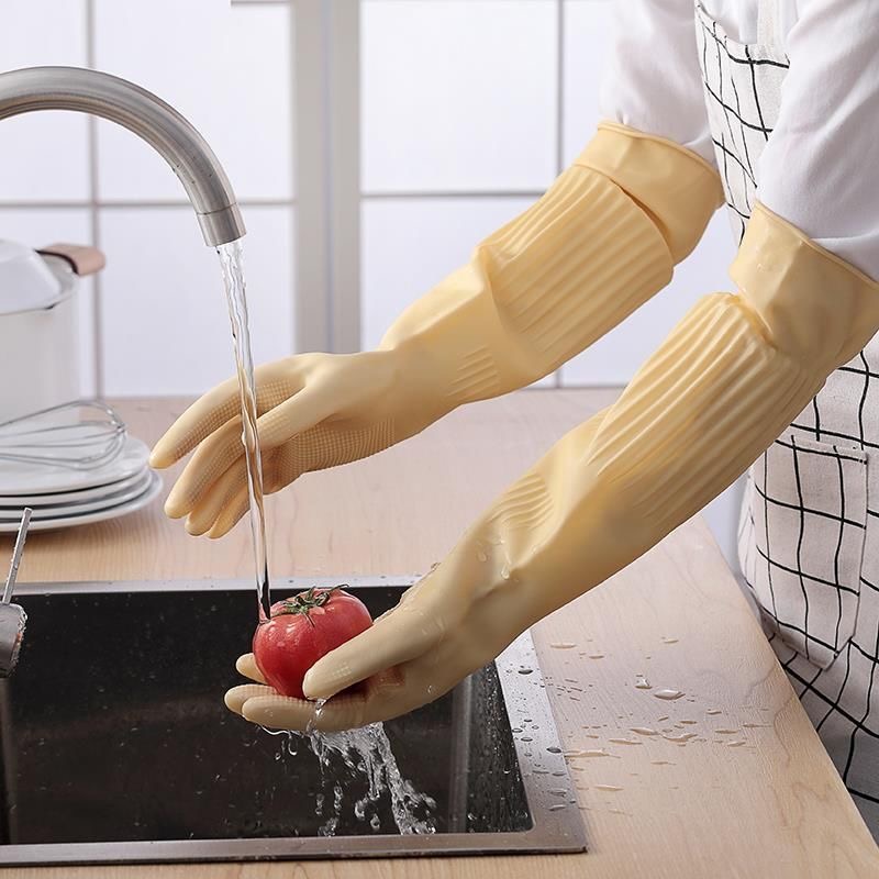 Long Reusable Rubber Dishwashi - Dish Glove Rubber ulasan dan harga