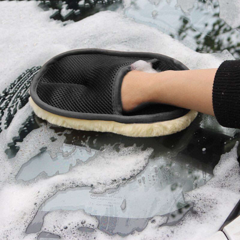 Car Wash Wool Gloves Thickened - Wool Glove Lined ulasan dan harga