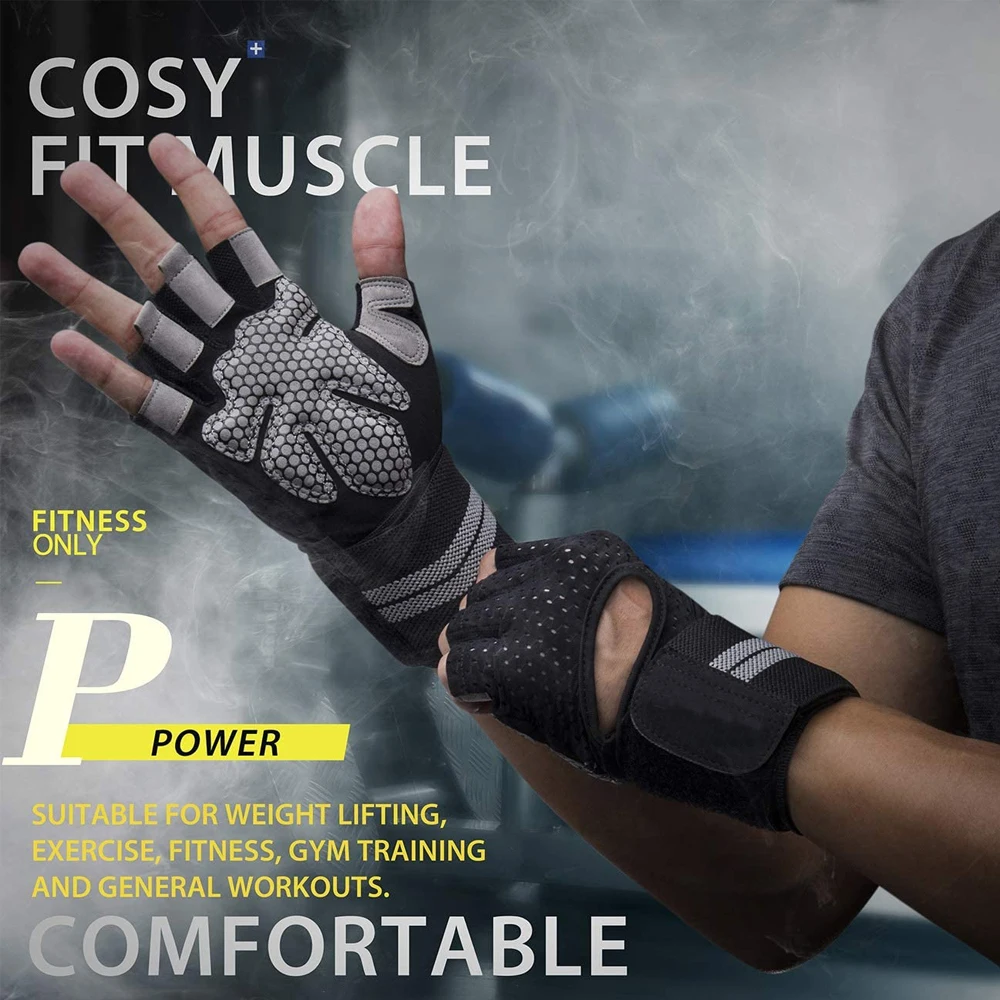 1Pair Half Finger Gym Fitness  - Workout Glove Gym ulasan dan harga