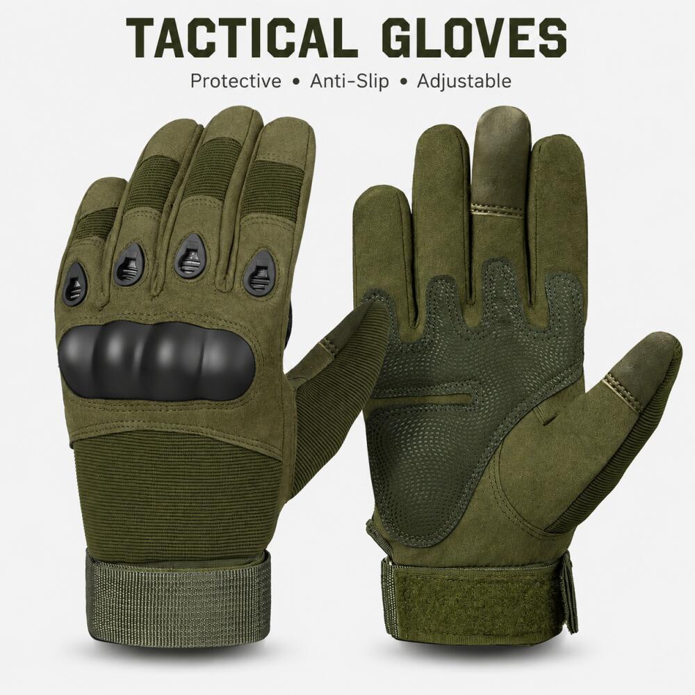 Full Finger Tactical Gloves wi - Motorcycle Glove Knuckle ulasan dan harga