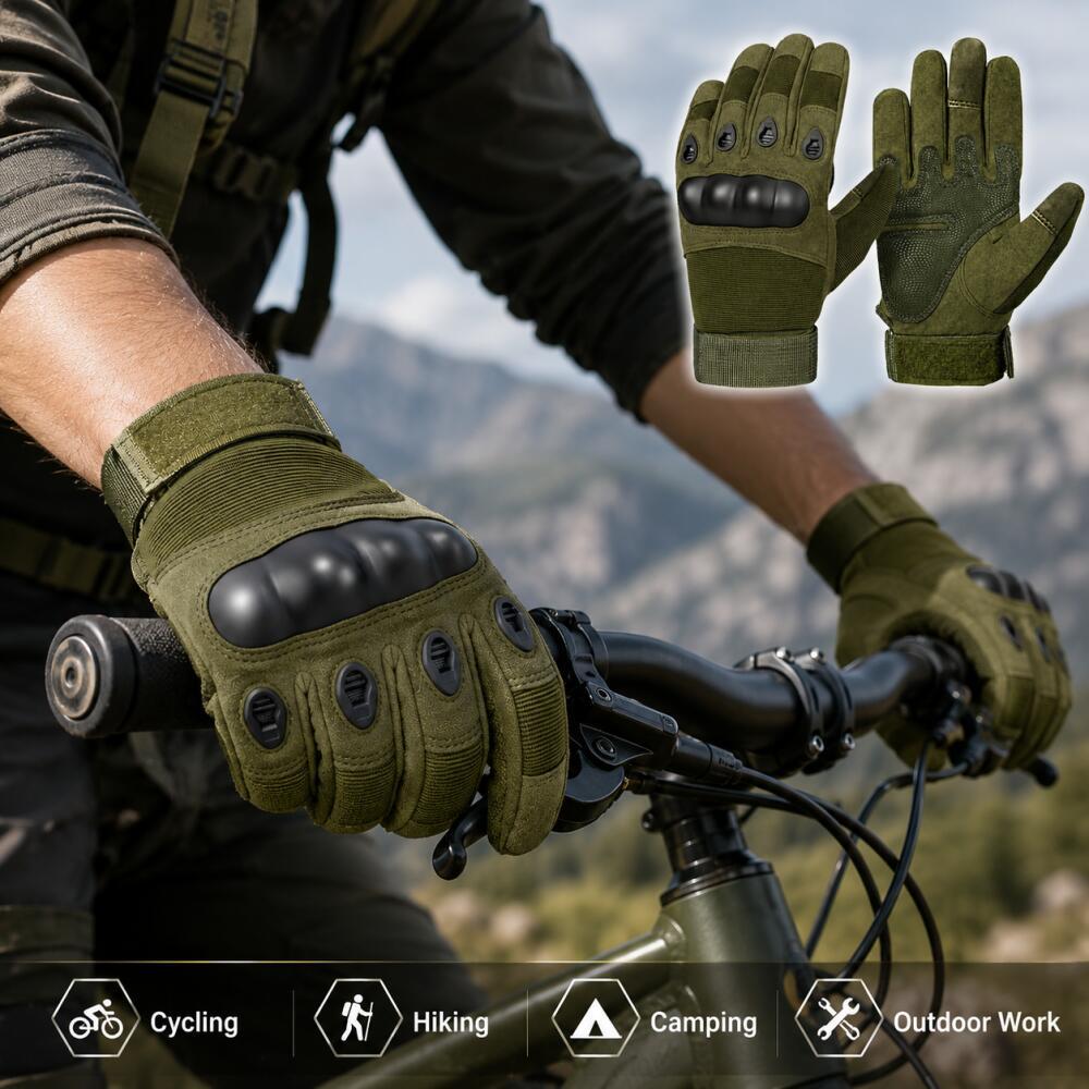 Full Finger Tactical Gloves wi - Motorcycle Glove Knuckle ulasan dan harga