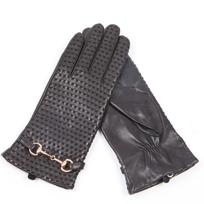 Autumn Winter Real Leather Glo - Wool Glove Lined ulasan dan harga