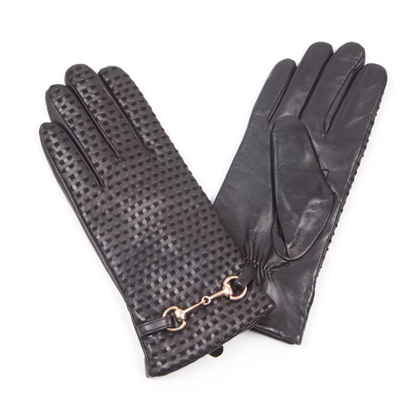 Autumn Winter Real Leather Glo - Wool Glove Lined ulasan dan harga
