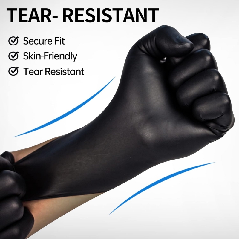 100PCS Black Nitrile Gloves Di - Latex Disposable Glove ulasan dan harga