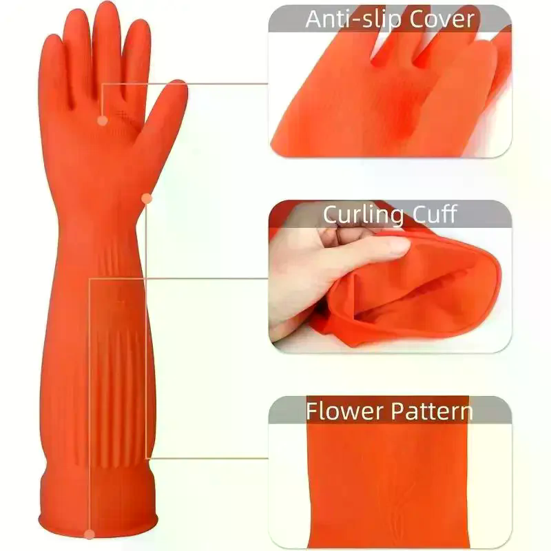 Long Reusable Rubber Dishwashi - Dish Glove Rubber ulasan dan harga