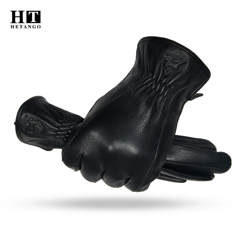  Winter Men's Black Buckskin  - Wool Glove Lined ulasan dan harga